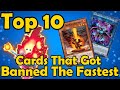 Top 10 Cards That Got Banned The Fastest in YuGiOh