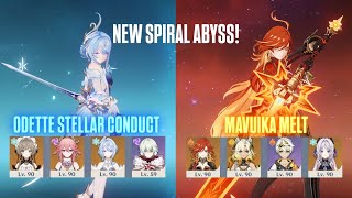 NEW SPIRAL ABYSS 7.0 | C2 Odette Stellar Conduct & C0 Mavuika Melt | Genshin Impact