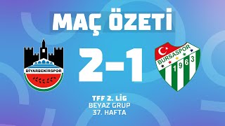 MAÇ ÖZETİ | TFF 2. Lig Beyaz Grup | Diyarbekir Spor A.Ş. 2 - 1 Bursaspor