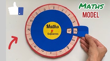 Maths Working Model On Squares/ Maths Squares Project/ Maths Squares TLM/Maths Easy Model/ Maths TLM