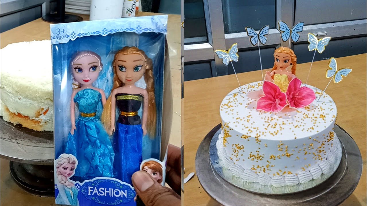 New Doll cake design Barbie doll cake design simple doll cake design