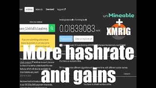 How to config Xmrig and Unminable more gains with two tricks screenshot 4