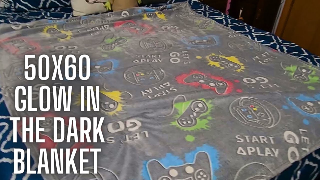Glow In The Dark Gaming Blanket Review | Game Controller Blanket