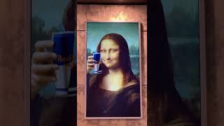 Mona Lisa Drinking Red Bull #MonaLisa #RedBull #MonaLisaDrinksRedBull #RedBullEnergyDrink #Tuscany￼