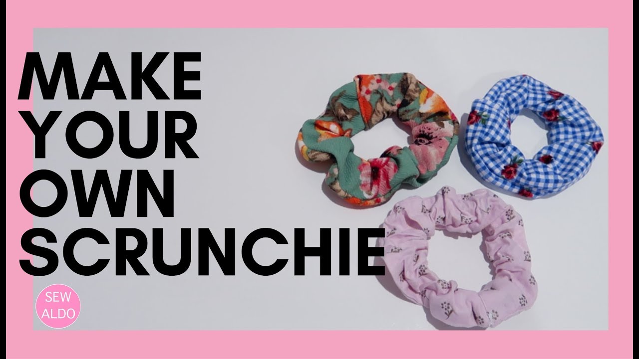 How To Make Scrunchies with a Hair Tie or Elastic