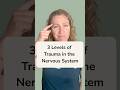 3 Levels Of Trauma In The Nervous System