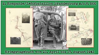 Kriegstagebuch 1941: 2. Kp./LehrRgt 