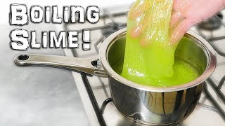 I Try Cooking Slime! - Science Experiment - See What Happens...