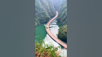Would You Drive Across a River? China’s Floating Bridge Will Blow Your Mind!  #FloatingBridge #China