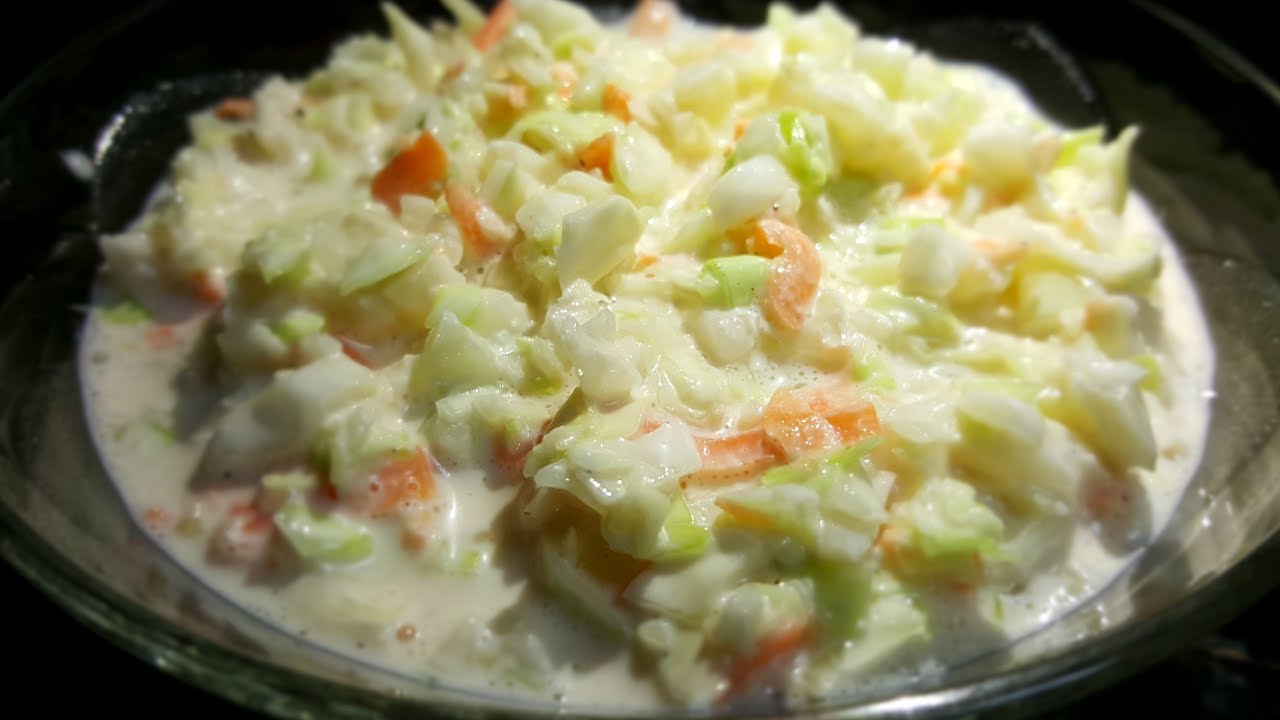 KFC COLESLAW SWEET COLESLAW PERFECT COLESLAW RECIPE AT HOME YouTube