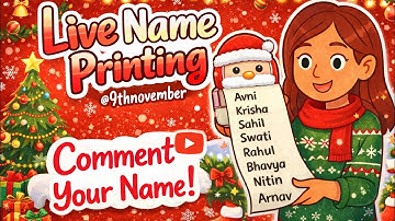 Live Name Printing 😍 | Comment Your Name Fast ✨