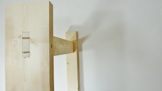 Mortise and tenon joint with wedges