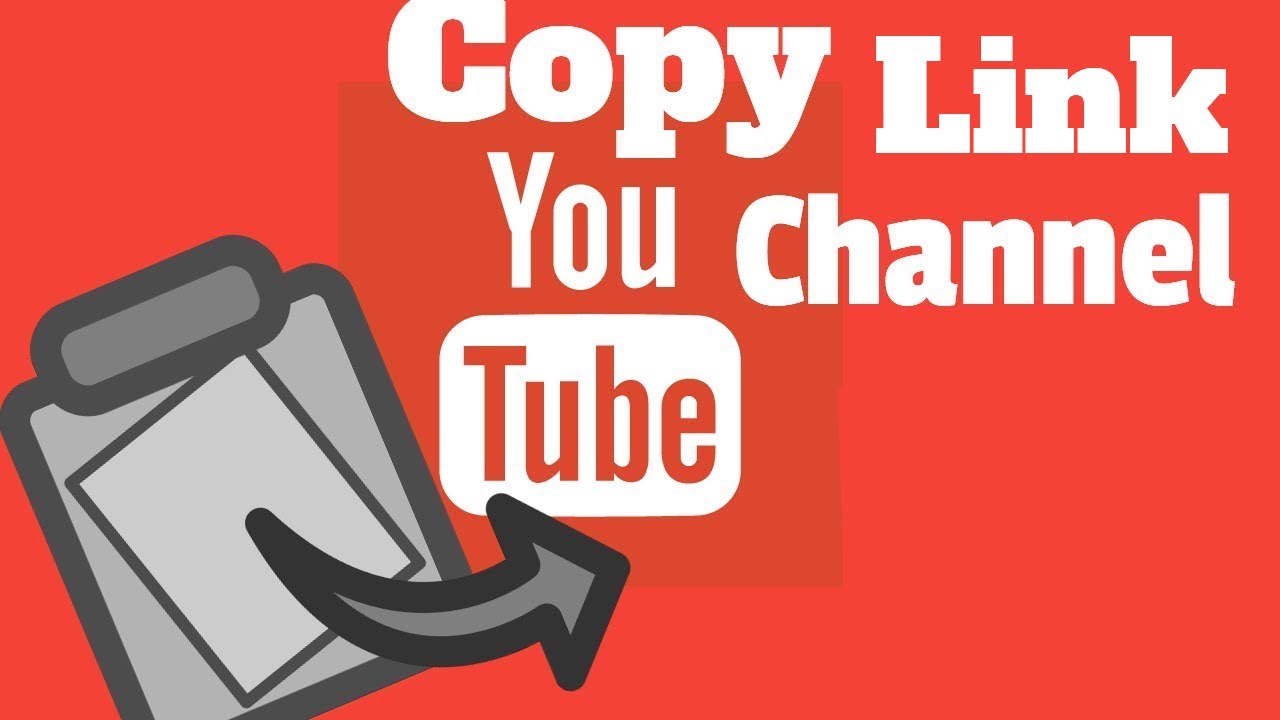 how to copy youtube channel link on pc