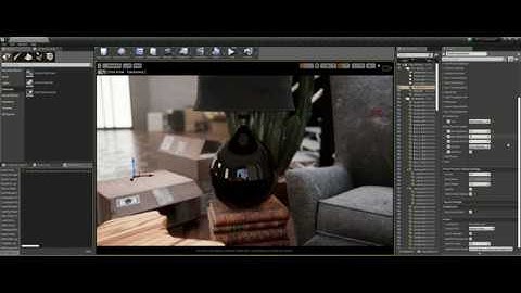 UE4 Interior - Raytraced Archviz. Realtime Refractions | Translucency