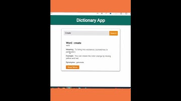 Dictionary App Using JavaScript & API #javascript #shorts #youtubeshorts #shortvideo #viral