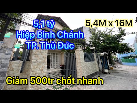 Video Bán nhà TP. Thủ Đức | phường Hiệp Bình Chánh | giảm... - youtube