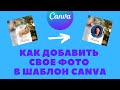 Как добавить свое фото в шаблон Canva