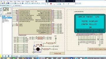 Simulação Proteus Display