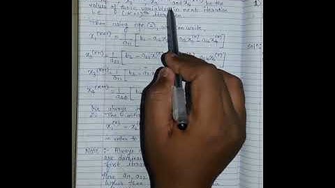 Lecture 11 Jacobi Iterative Method