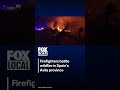 Firefighters battled a wildfire raging in Spain's Avila province overnight