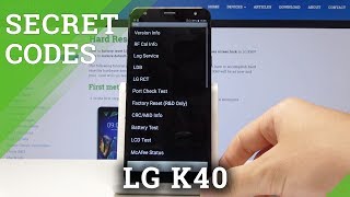 Famous SECRET CODES LG K40 - Useful Information / Hidden Mode Net Worth