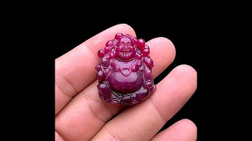 Mặt Phật Di Lặc - Đá Ruby Tự Nhiên #MRB-240805-02