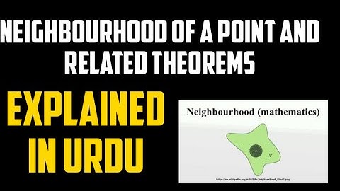 Neighbourhood of a point and related theorems in Urdu Hindi | Metric Space | functional analysis