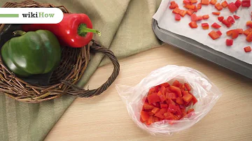 Wie lange rohe Paprika einfrieren?