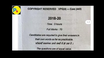 Vbu hazaribag m.com semester 4 previous year question #direct_tax session 2018-20