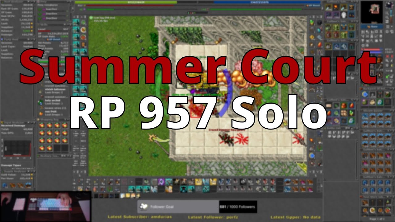 Summer Court Solo | 5.7KK/H RAW EXP - 900K/H PROFIT | RP 957 Solo Hunt ...
