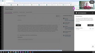 Blackboard Ultra: Creating Assignments (Recorded Webinar)
