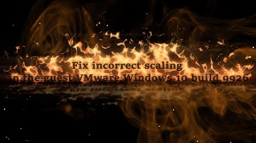 Windows 10: Fix Resolution in VMware Guests