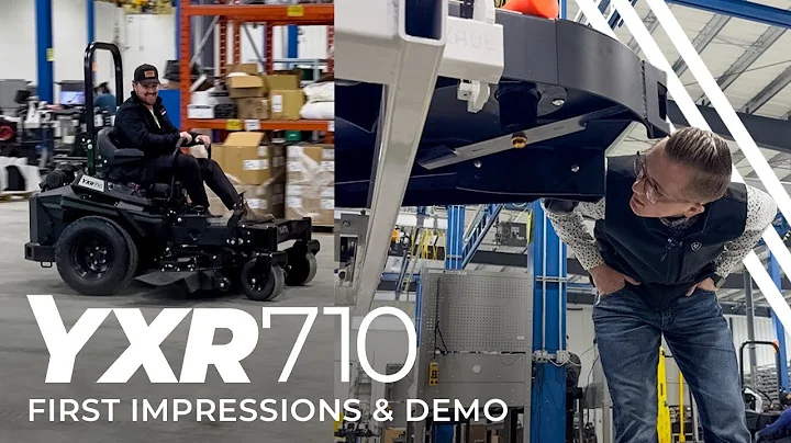 FIRST EVER YXR 710 zero-turn mower test drive | Yakta