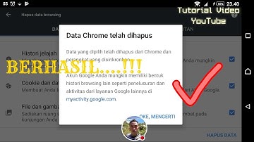 CARA MENGHAPUS DATA HISTORI COOKIE DATA SITUS CACHE APLIKASI CHROME