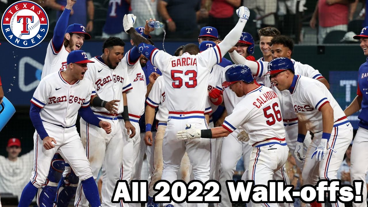 Texas Rangers: 2022 Walk Offs - YouTube