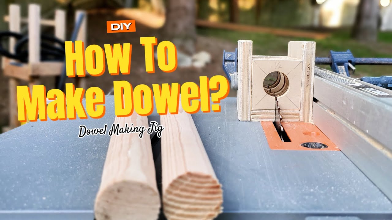 How To Make Dowel: Dowel Making Jig ( With Table Saw ) - YouTube