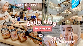 DAILY VLOG  IN KOREA: ADA TEMPAT SHOLAT TERSEMBUNYI!  GET READY WITH ME, LUNCH, CAFE VLOG ✨