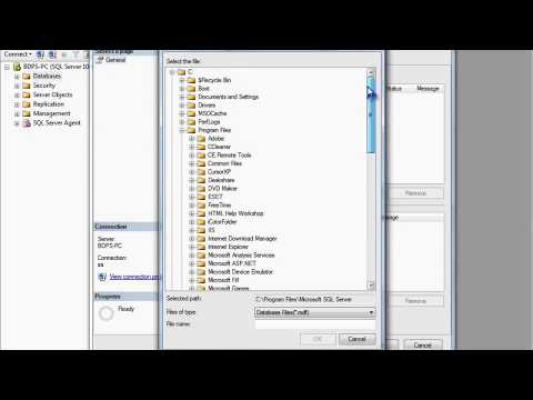 How To Attach a Database in sql server 2008