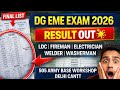 505 ARMY BASE WORKSHOP DELHI CANTT RESULT OUT 💥 | #dgeme 