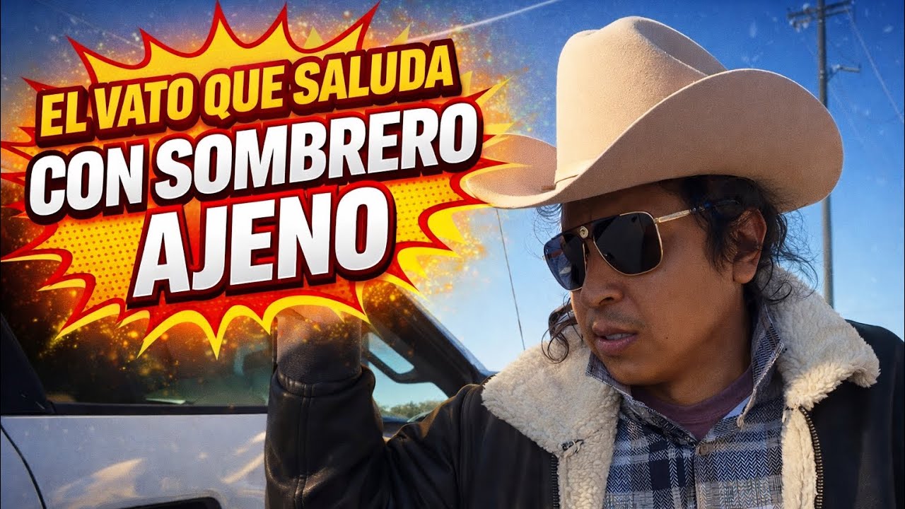 El vato que saluda con sombrero ajeno 