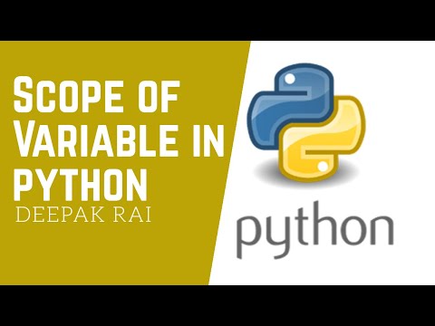Scope of Variable in Python | Global and Local Variable