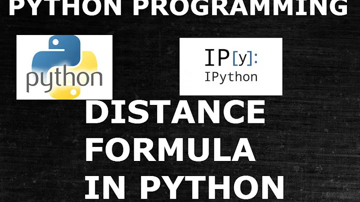 Python Function| Distance formula