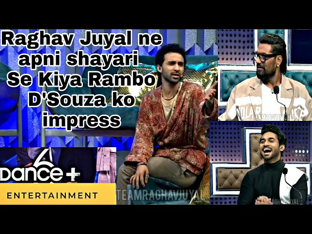 Raghav Juyal comedy dance plus 6 Raghav Juyal ne apni shayari se Remo D'Souza ko impress #dance6 class=