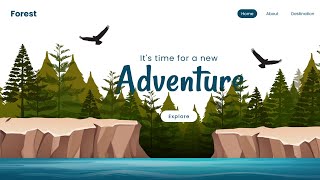 Forest Parallax Website Project | Designing Website Project in Html and CSS