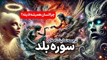 ترجمه نمایشنامه‌ای سوره بلد، چرا انسان همیشه توی سختیه؟