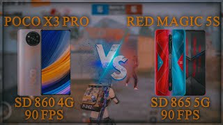 POCO X3 PRO 90 FPS VS RED MAGIC 5S 90 FPS | تحدي ضد لاعب ريد ماجيك لا يفوتك ?