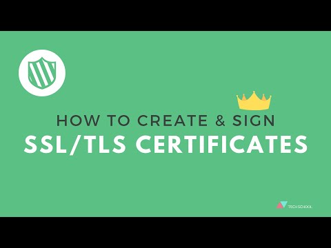 Create & sign SSL/TLS certificates with openssl