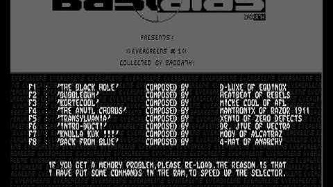 The Bastards   Evergreens #1 mp4 HYPERSPIN AMIGA INTRO CRACKTRO DEMO COMMODORE NOT MINE VIDEOS