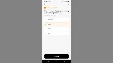 What do we call the action of earning rewards through staking?