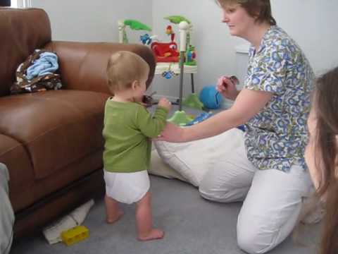 9 month old baby walking